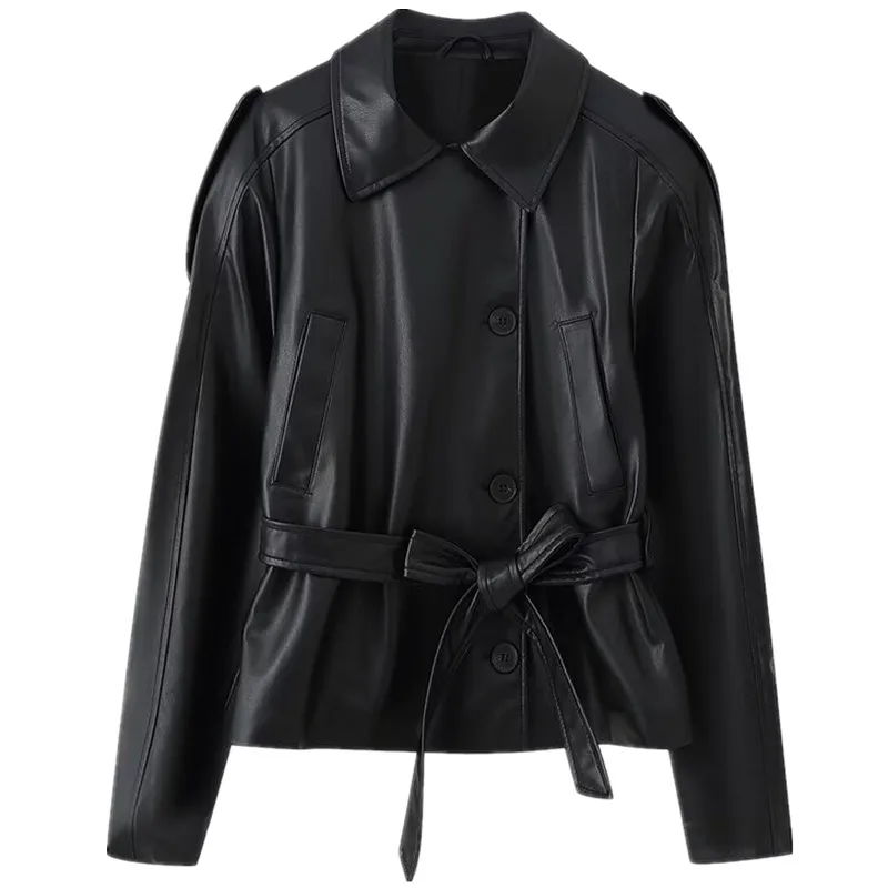 Autunno 2025 Nuovo Design da donna Senso Ecopelle Lungo Cappotto Sve Or Jaet Capispalla Ele Ladylike Sle 4749743