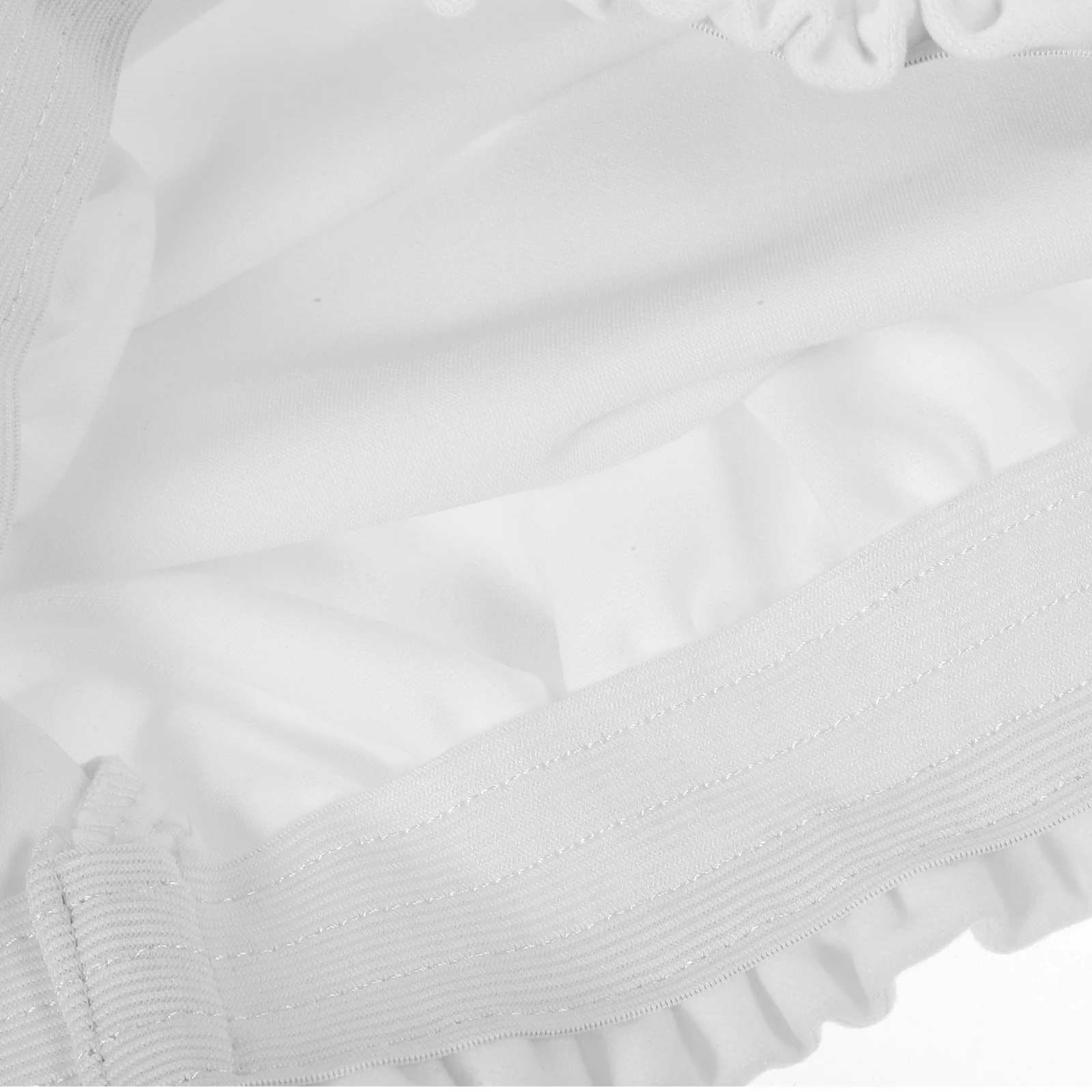 

Piano Bench Cover Stretch Stool Covers 40 45x30x35cm White Polyester Protective Dining Chair Fits Long Benches Home Office Use