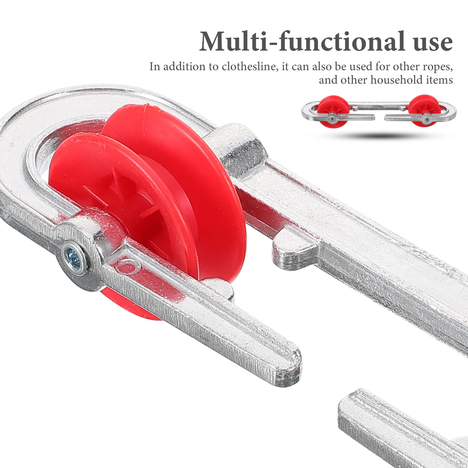 Metal Clothesline Separator Aluminium Clothes Line Spreader Pulley Household Supplies Clothes Clothesline Separator