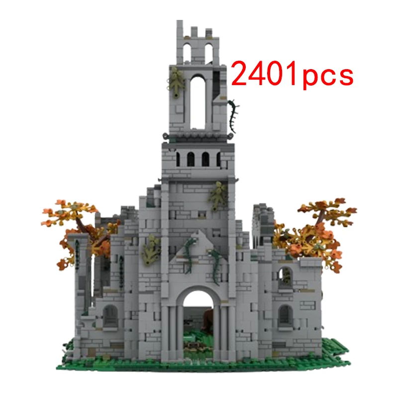 Bloques de construcción ensamblados de MOC-148241 de partículas pequeñas, serie de construcción de casas, juguetes de rompecabezas para niños, adornos de modelos DIY