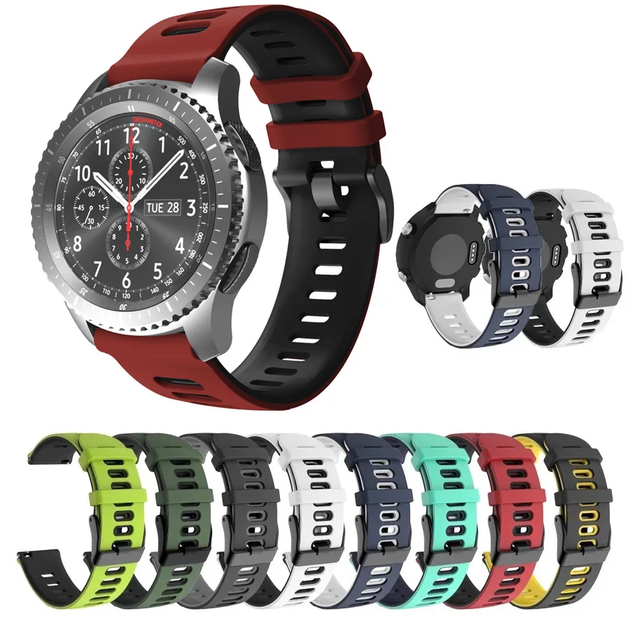 

Correa Silicone Band for Samsung Galaxy Watch Active2 46mm 42mm Gear S3 Classic and Frontier Strap Watchband Bracelet ремешок