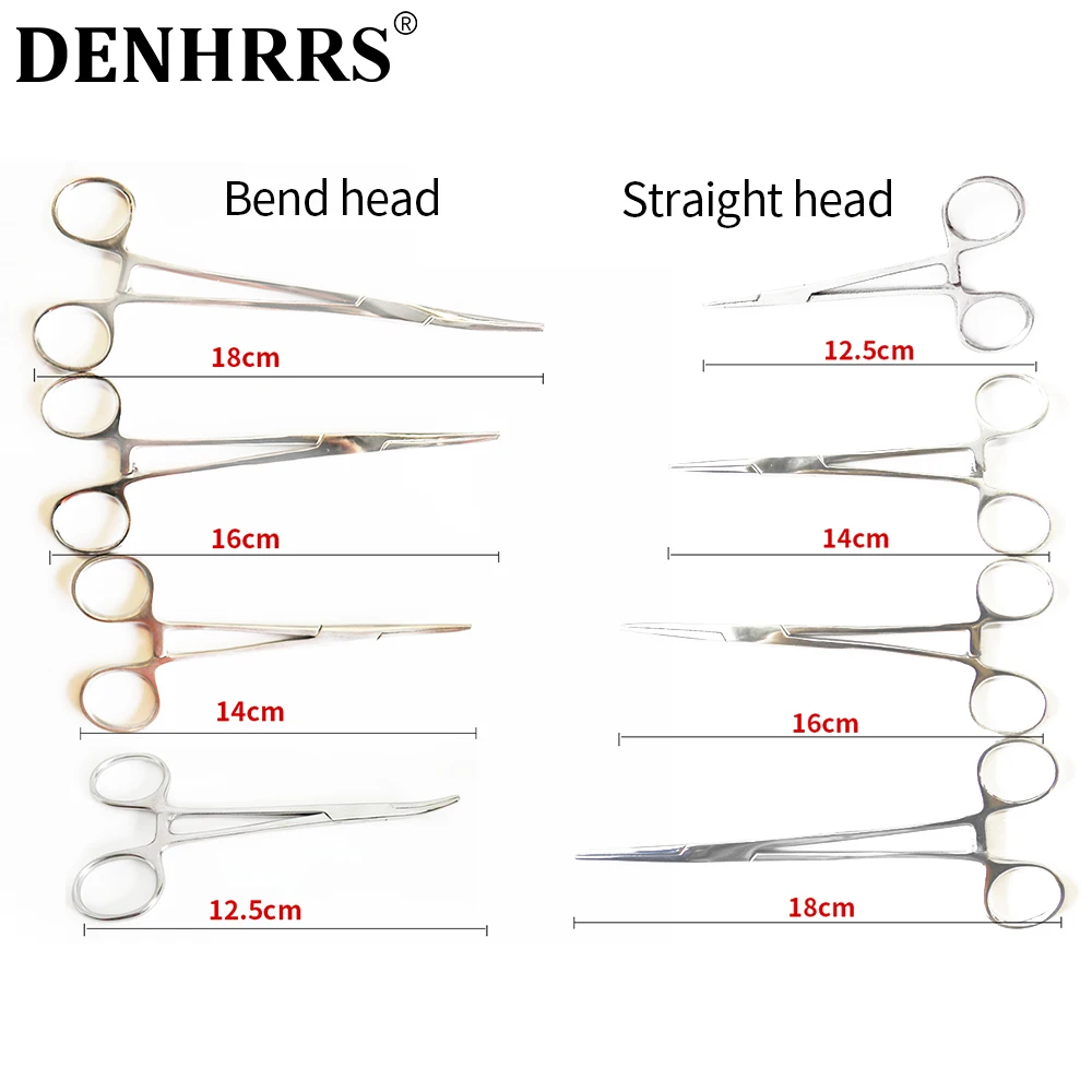 

1Pack Orthodontic Hemostatic Forceps Straight Head Bend Head 12.5/14/16/18cm