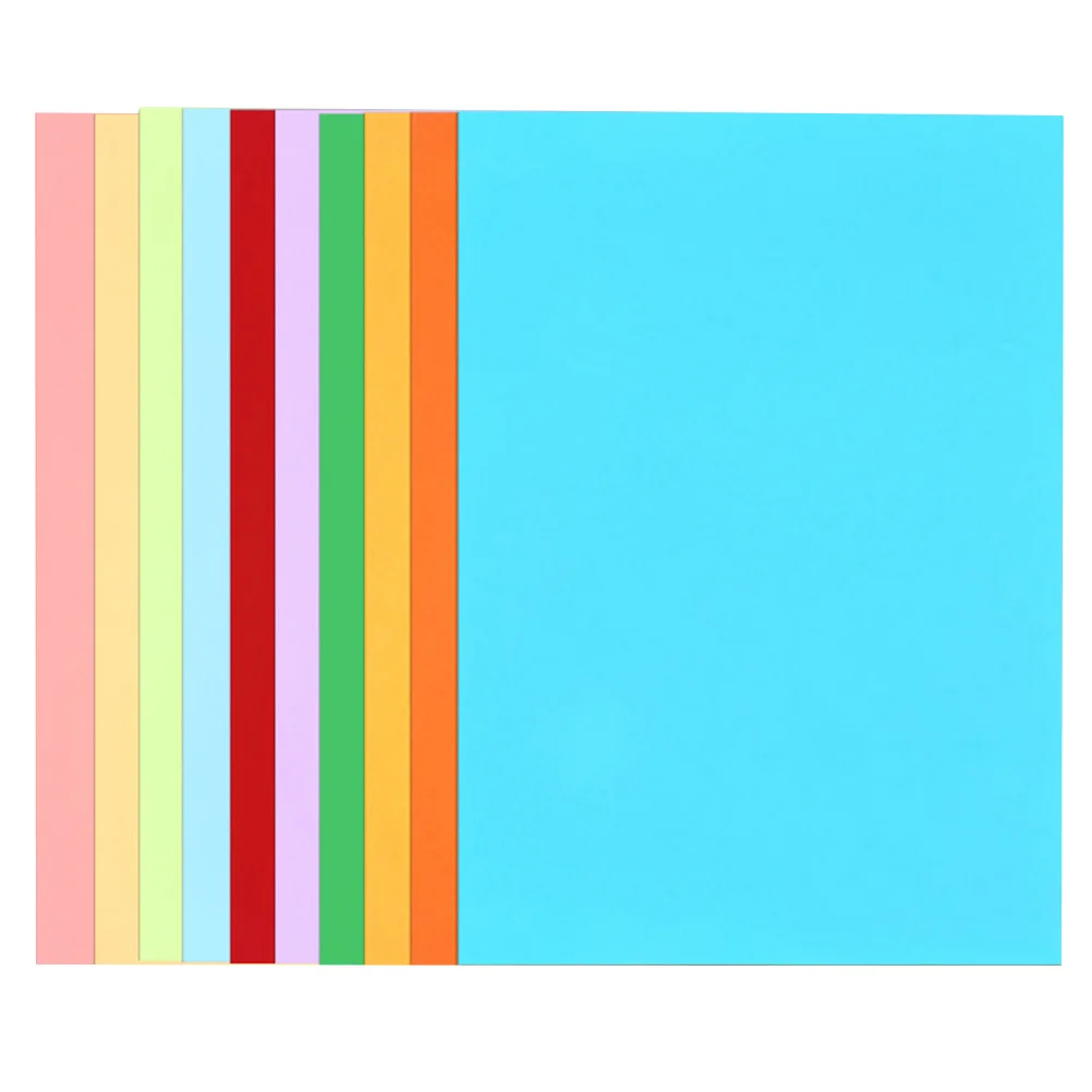 50Pcs Heavy Duty Colorful Cardboard A4 Craft Paper for Handmade Activities Assorted Nonfading Bright Colors Ecofriendly