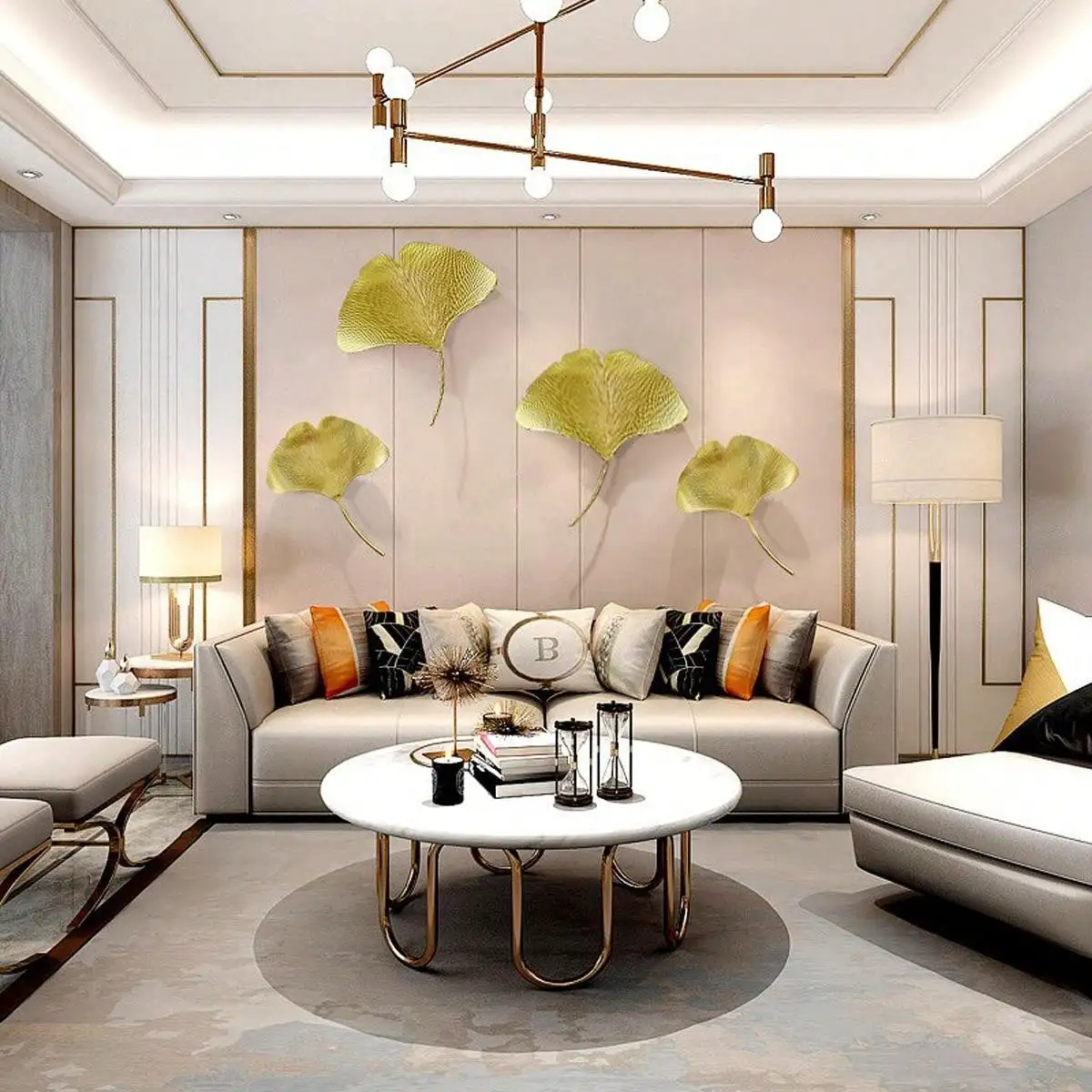 1pc Minimalist Creative Stereo Ginkgo Leaf Hangings Home Decor Wall Decor For Living Room, Porch, Bedroom, Sofa Background Wall