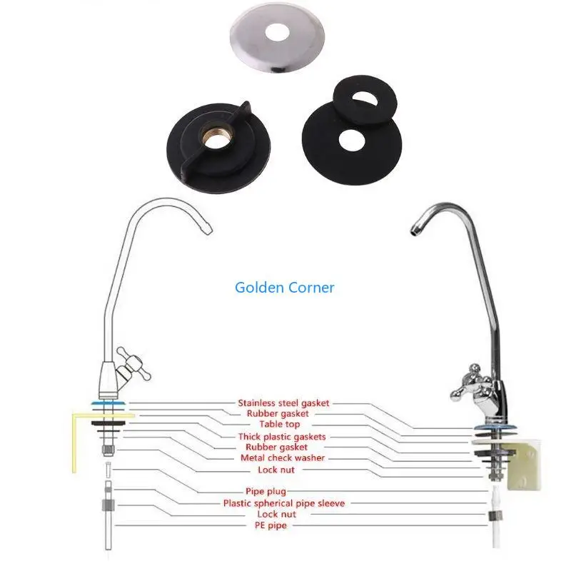 

E15d хромированная плата 1/4 в обратном обратном смесительстве для очистки питьевой воды для очистки