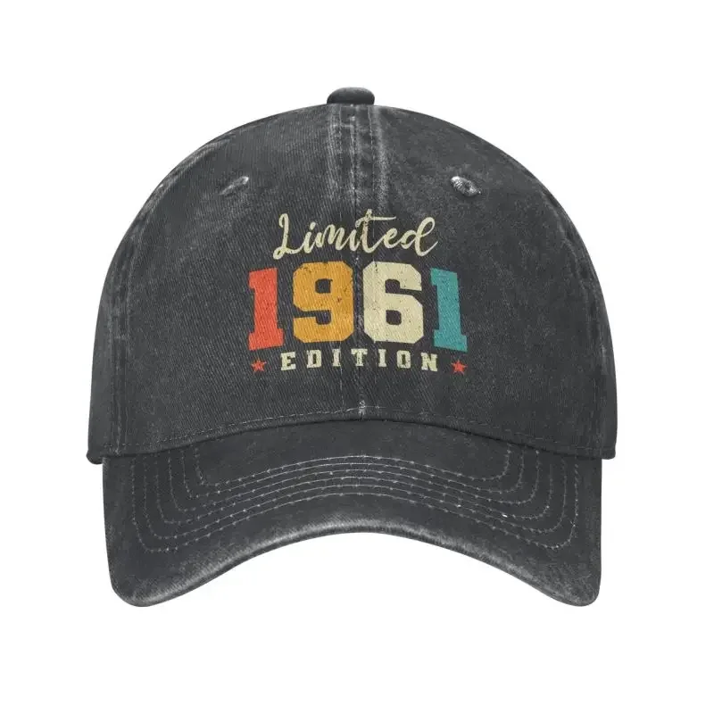 Personalized Cotton Limited 1961 Edition Birth Baseball Cap Women Men Adjustable Dad Hat Outdoor