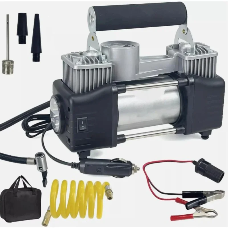 AliExpress NONE 12V 150PSI Portable Electric Car Tyre Inflator Air Compressor Pump For Car Motorcycle Bicycle Balls High Quality Car accessories