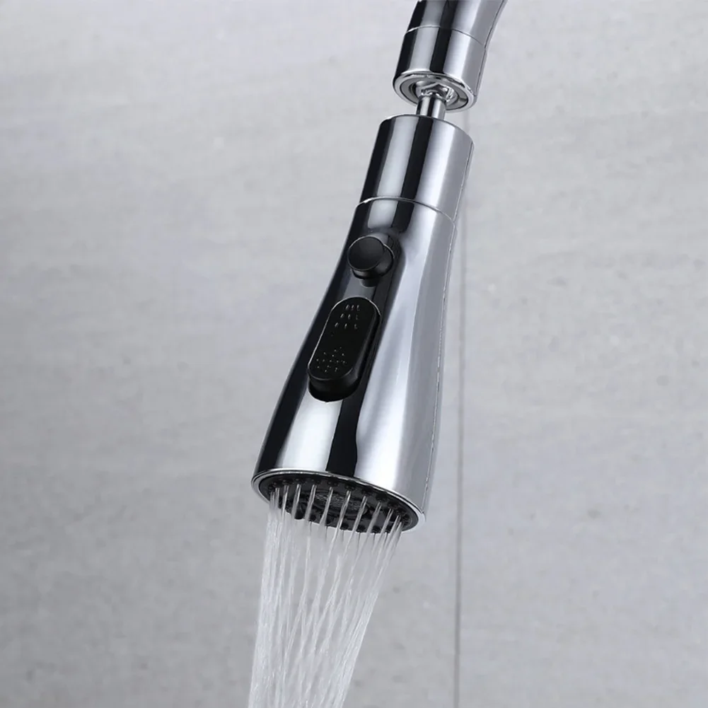 Ausziehbare Wasserhahn-Sprühdüse für die Küche, 3 Modi, ABS, wassersparend, für Badezimmer, Waschbecken, Waschbecken, Dusche, Sprühkopf für 1/2 Zoll Anschluss – Detail 13