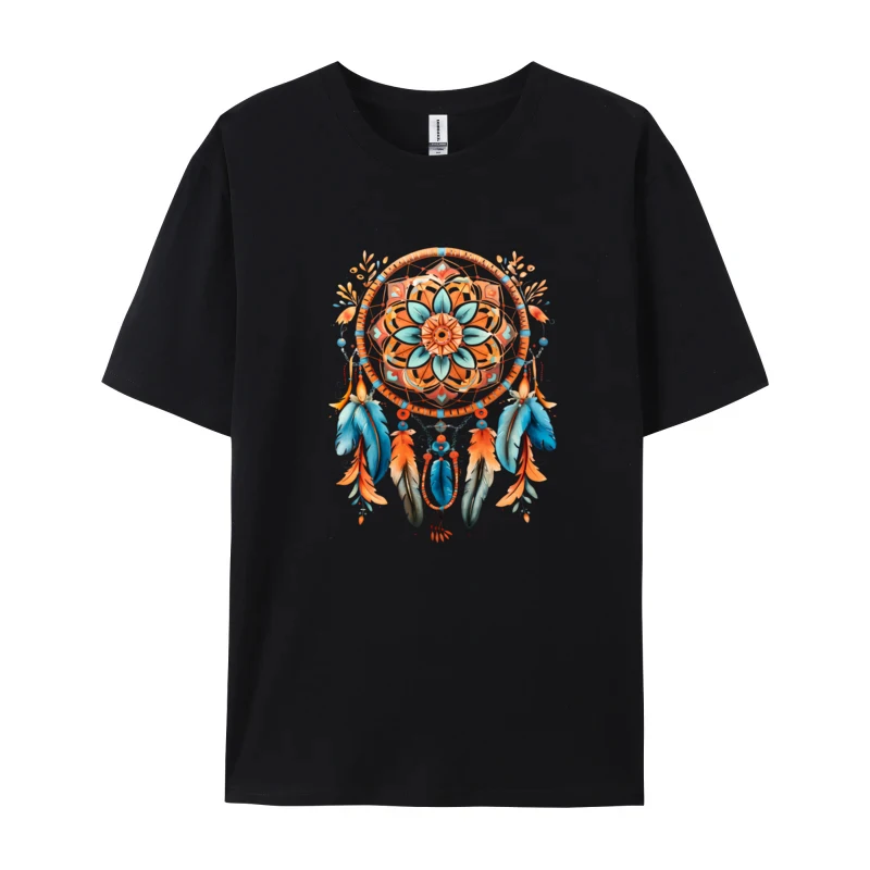 Dream Catcher T-shirt 3D Printed T Shirts for Men 100% Cotton Summer T Shirt Tees Rife Round Neck Brand Clothing Tops Tee