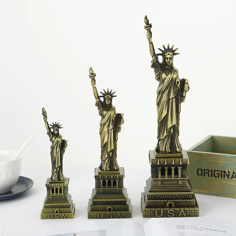 Statue of Liberty Models Home Decorations and Ornaments USA Travel Souvenirs Figurines Metal House Model New York America