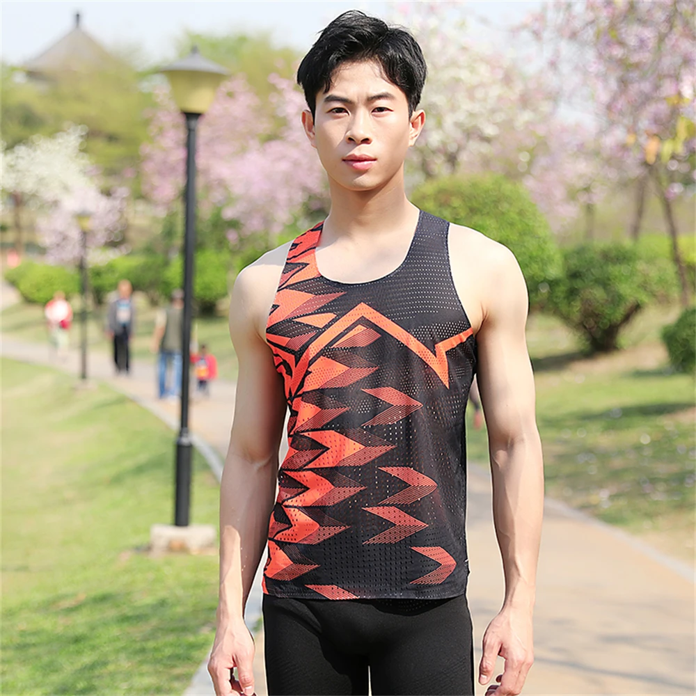 

New Summer Running Athletics Men's Tank Top Super Lightweight Speed Out Sport Fitness Sleeveless Shirts Quick Dry Man Clothing