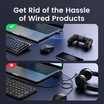 Bluetooth adaptér USB Bluetooth 5.4 pro PC Dongle Adaptador Bezdrátová myš Klávesnice Hudba Audio Přijímač USB Vysílač 8 nejlepší prodej Bluetooth WiFi převodník - №4