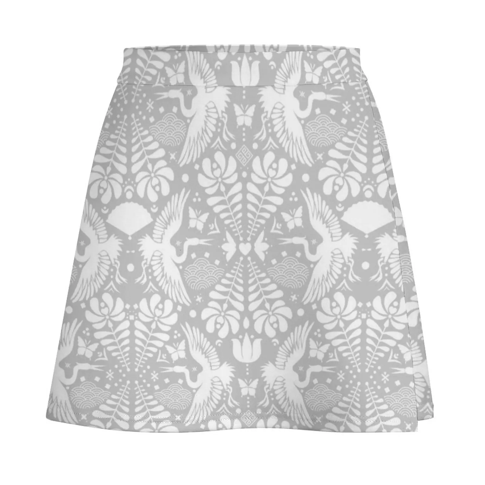 As the crane flies in Grey Mini Skirt korean style women clothing School skirt Womens dresses new in dresses Mini Skirt