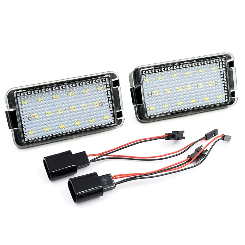 2Pcs For Seat Altea Arosa Cordoba Ibiza Leon Toledo White LED Number License Plate Light Replace OEM 5P0943021