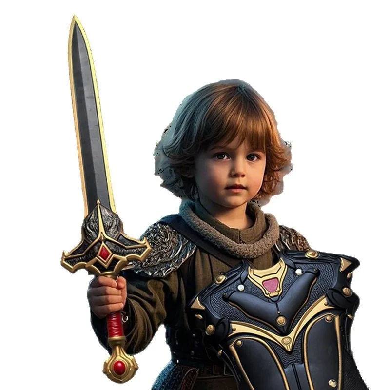 60 cm/23.62in Samurai Zwaard PU Middeleeuwse Spel Randapparatuur Cosplay Praktijk Collectible Feestartikelen Ornamenten Geschenken Outdoor Speelgoed