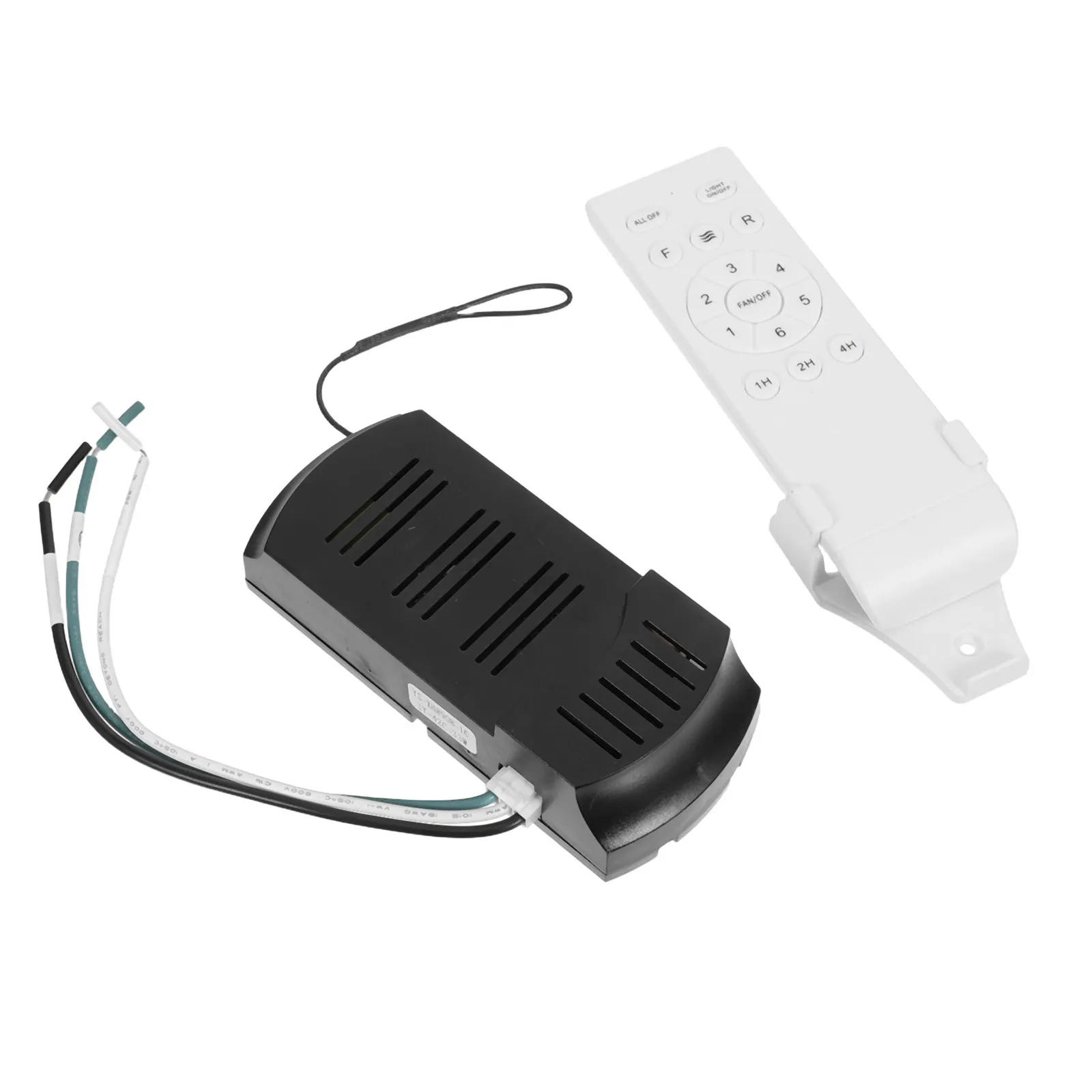 1Set Ceiling Fan Remote Controller Wireless Replacement Dc Motor Fan Lamp Kit Light on Off 6 Speed Timing Dc Wireless Controller