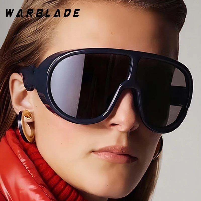 

Vintage Cool Oversized Thick Frame Women's Sunglasses Designer Brand Punk Men Sunglass Outdoor Drive Sports Hiking Goggles UV400