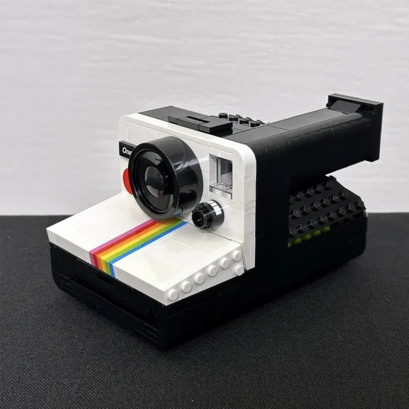 516 قطعة سلسلة فكرة كاميرا بولارويد الرجال والنساء جمع خمر ألعاب مكعبات البناء كاميرا عتيقة هدايا عيد ميلاد الأطفال