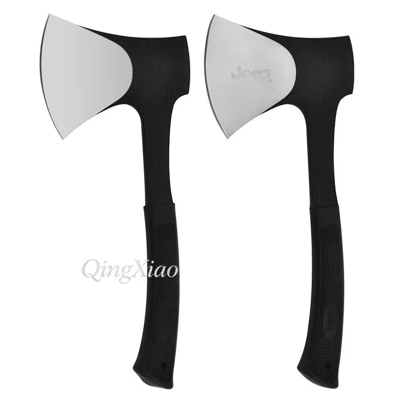 Stainless Steel Multi Purpose Camping Hand Axe Outdoor Survival Gear Fire Rescue Tree Logging Firewood Splitting Field Equipment