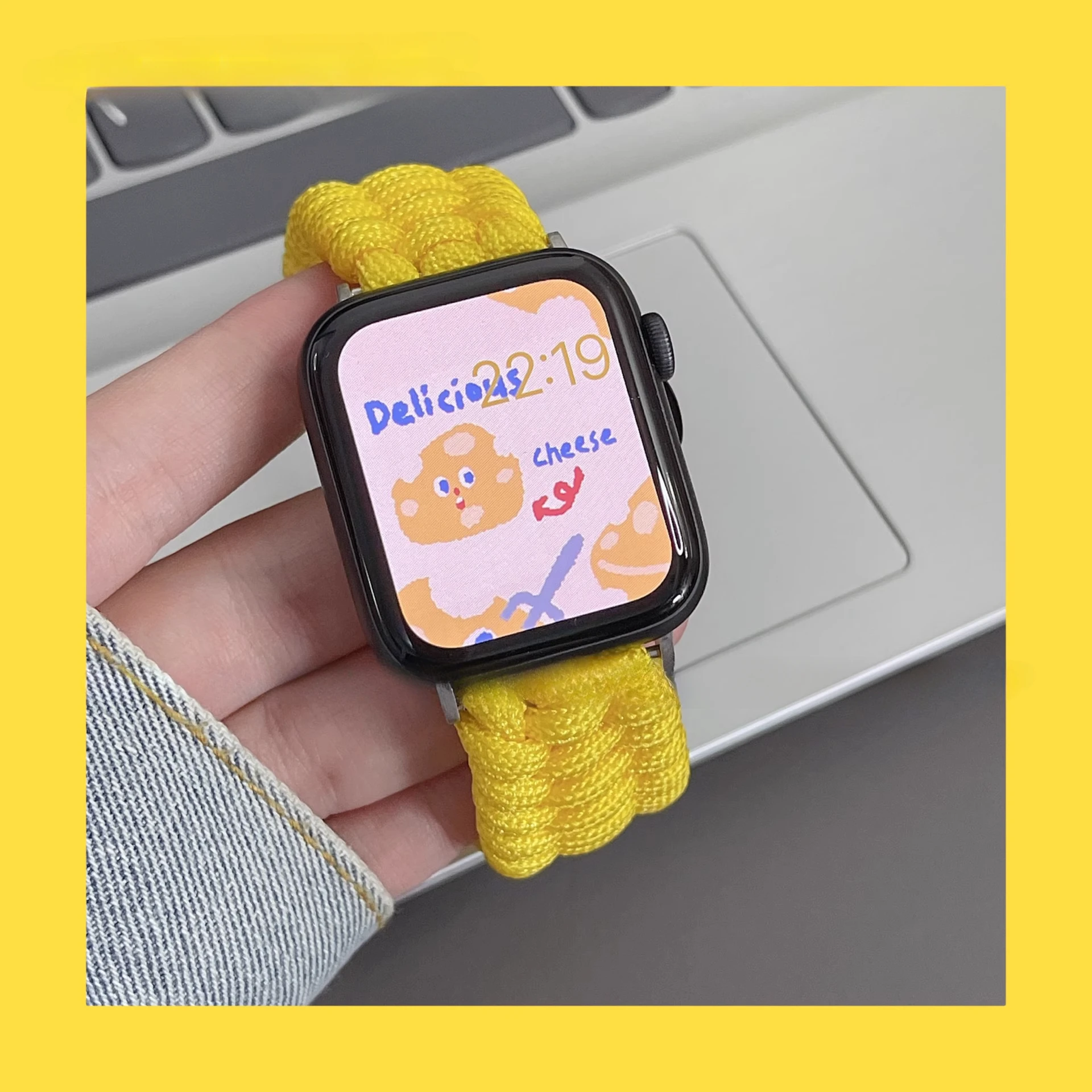 

Survival Outdoor Braided Band for Apple Watch 49mm 45mm 44 42mm Rope Strap for Iwatch 7 6 5 4 8 9 10 SE 40mm 41mm Nylon Bracelet