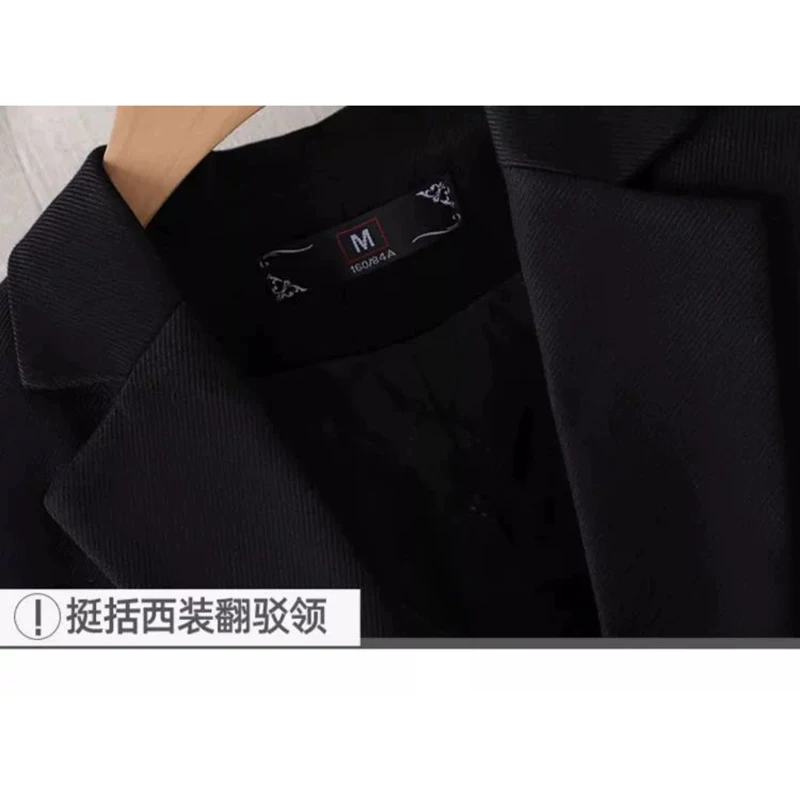 暖かい職業ブレザー ジャケット アウター レディース 秋冬 2026 ファッション スリム ハイエンド コットン 厚手 シングルブレスト スーツ トップス