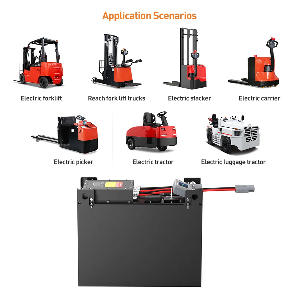 Forklift Truck Lithium ion battery pack 36V/38.4V20~816Ah LiFePO4 with BMS & fast charge for electric Industrial traction power