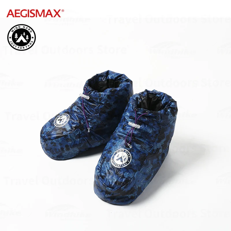 AEGISMAX Outdoor Winter Foot Cover Goose Down Ultralight Shoes Unisex Camping Windproof Waterproof Foot Shoes Keep Warm Shoes