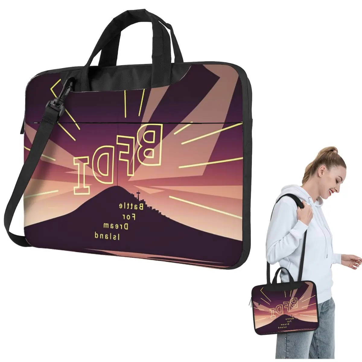 

IDFB Title Crossbody Laptop Bag Case Computer Bag Resistant Protective Notebook Pouch for Lenovo