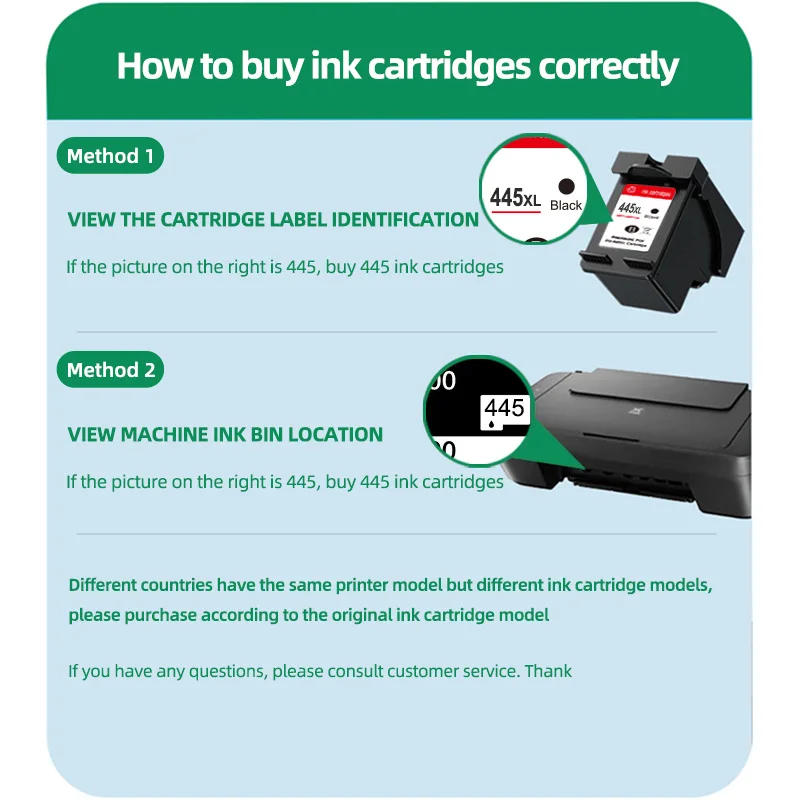 Hicor Remanufactured Ink Cartridge for Canon PG-445 CL-446 PG445XL CL446XL for iP2840 MG2440 MG2540 MG2940 MX494 TS204 TS304