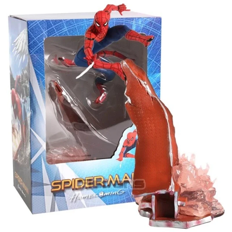 Marvel Spider Man 1/10 Action Figure เดสก์ท็อปตกแต่งของเล่นตกแต่งห้องเด็กวันเกิดคริสต์มาสของขวัญ