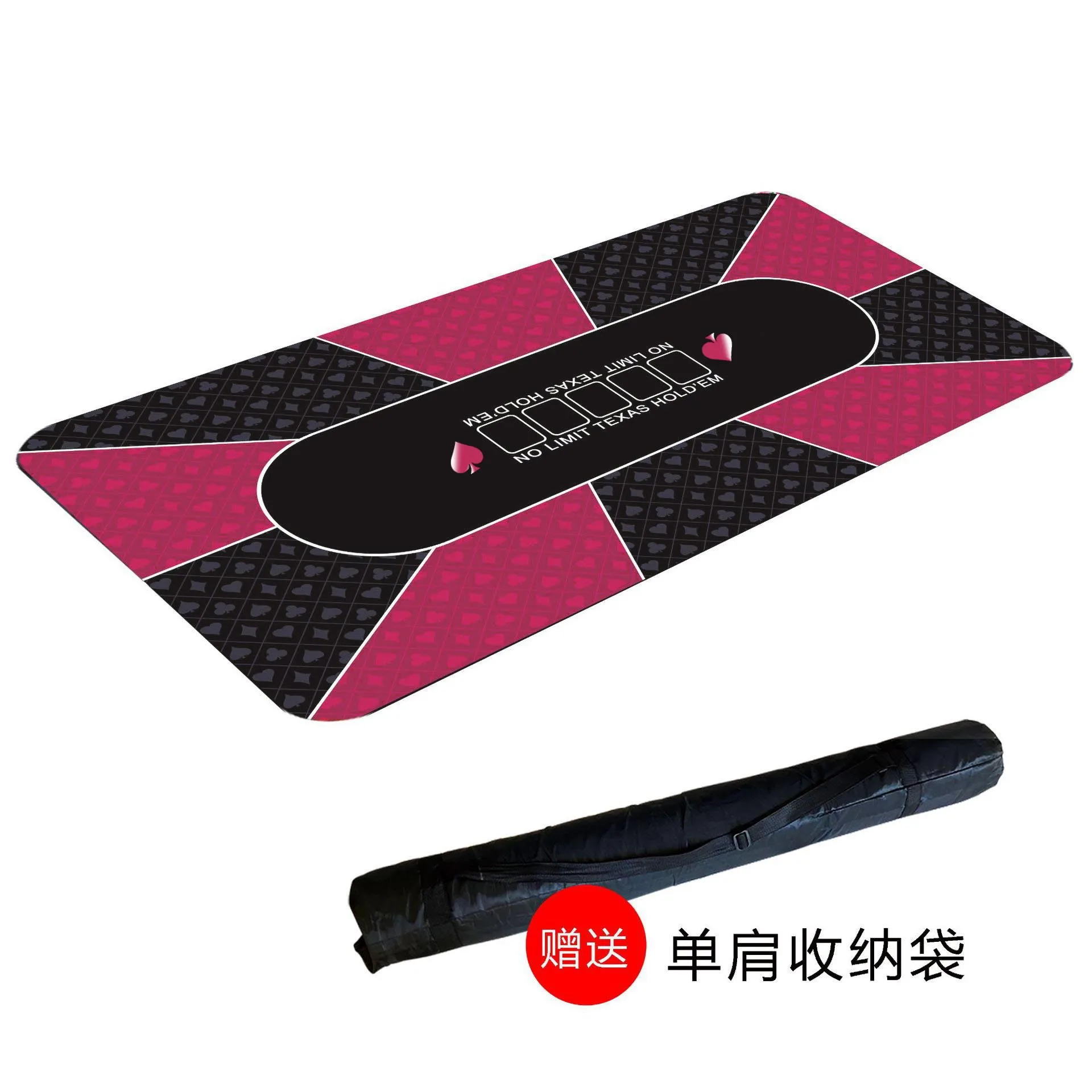 240x120cm Texas Hold'em Entertainment Table Mat, Rubber Anti Slip Table Mat, Chip Poker Special Tablecloth