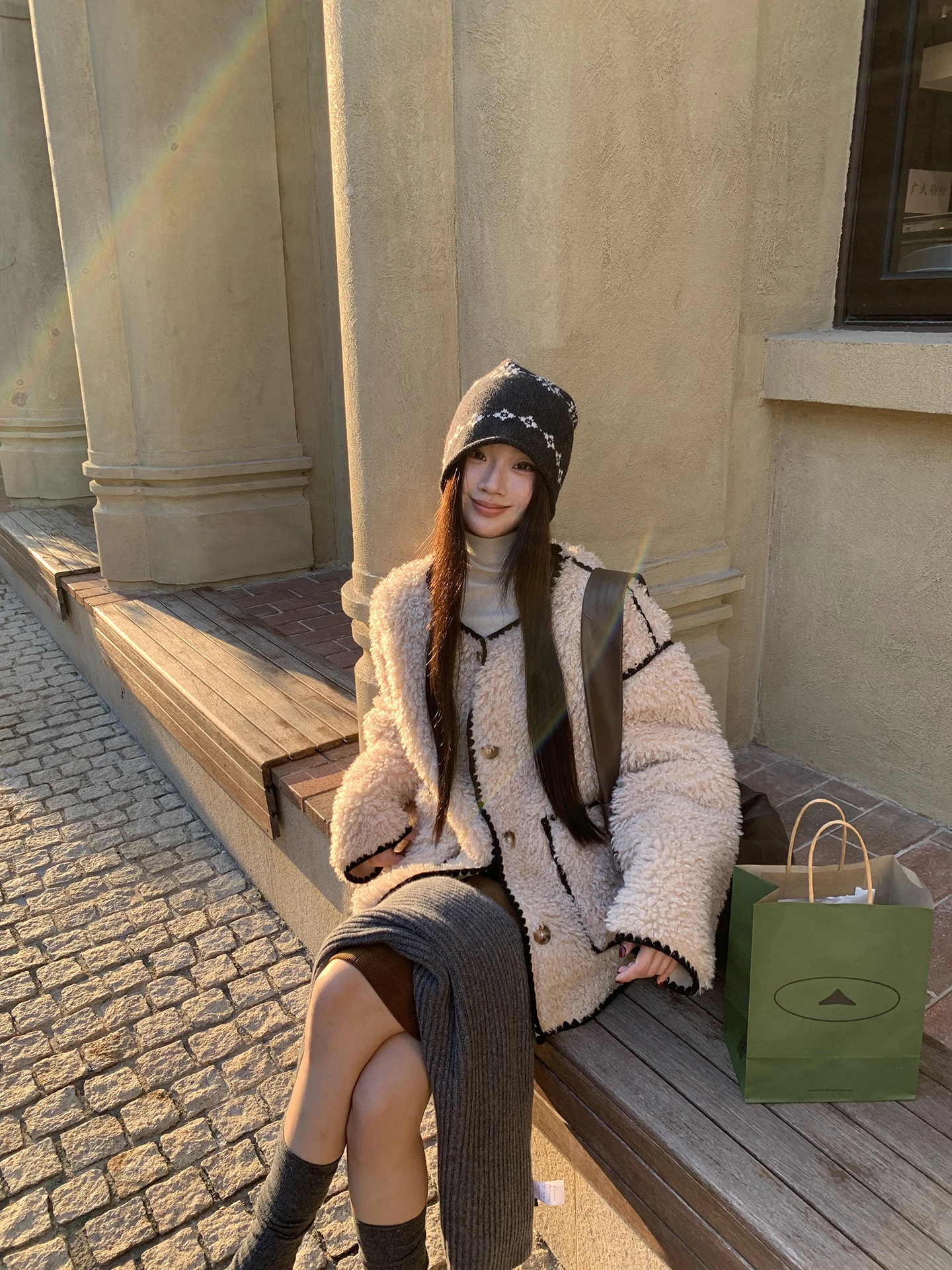 

Красная женская куртка из меха ягненка Celebri, новая осенне-зимняя модель, модное красивое хлопковое пальто прямого кроя