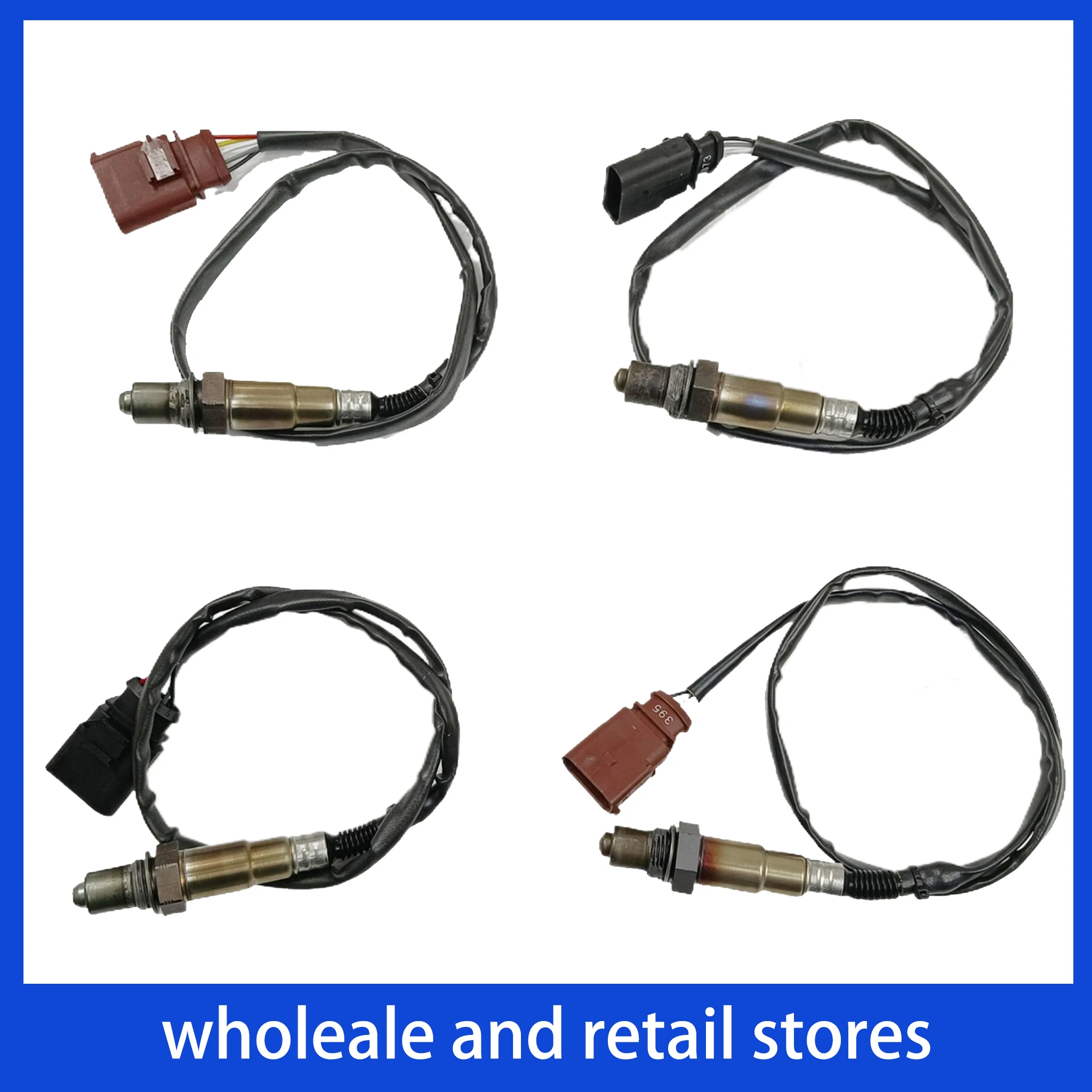 Engine Oxygen Sensor 4-Piece Set 079906262Q 079906262R 1K0998262S 022906262CF For Audi A8(D4) 2010-2013 4.2L GAS CDRA