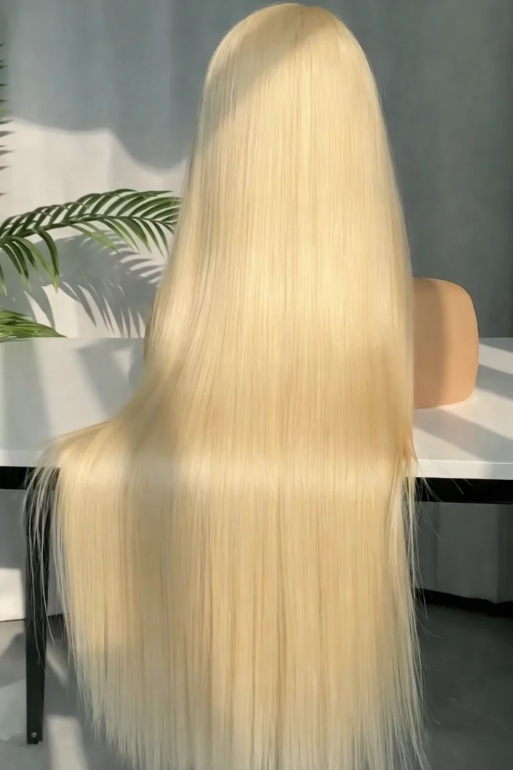 

Прозрачный кружевной парик 4x4 без клея, 180% плотность, прямые волосы, блонд 613, из натуральных человеческих волос, с предварительно выщипанной линией роста волос