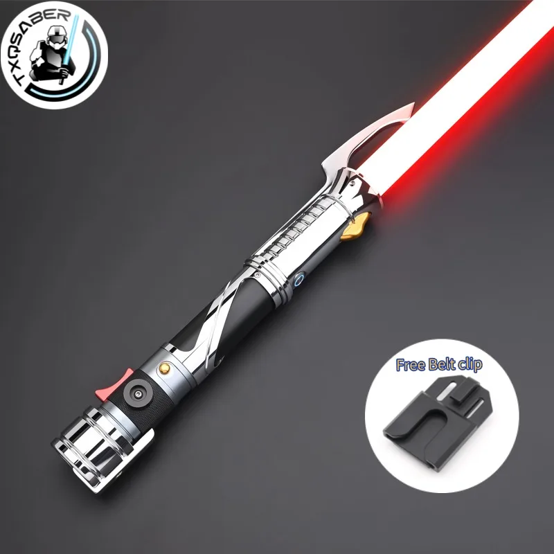 TXQSABER Count Dooku Lightsaber Neo Pixel Soundboard Metal Hilt Swing Gesture Ignition Colors Change Heavy Dueling  Sword