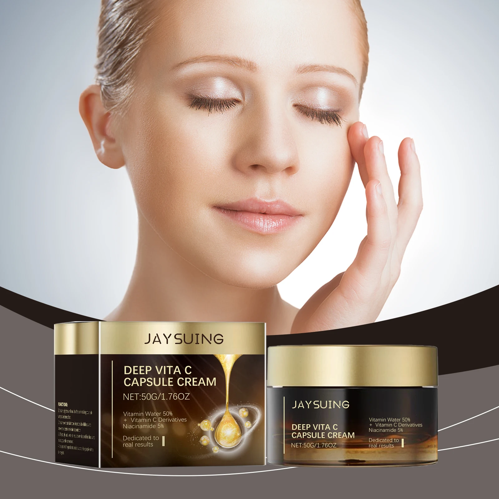 

Vitamin C Face Cream Brighten Skin Reduce Fine Lines Remove Dullness Even Skin Tone Repair Skin Barrier Moisturizing Care Cream
