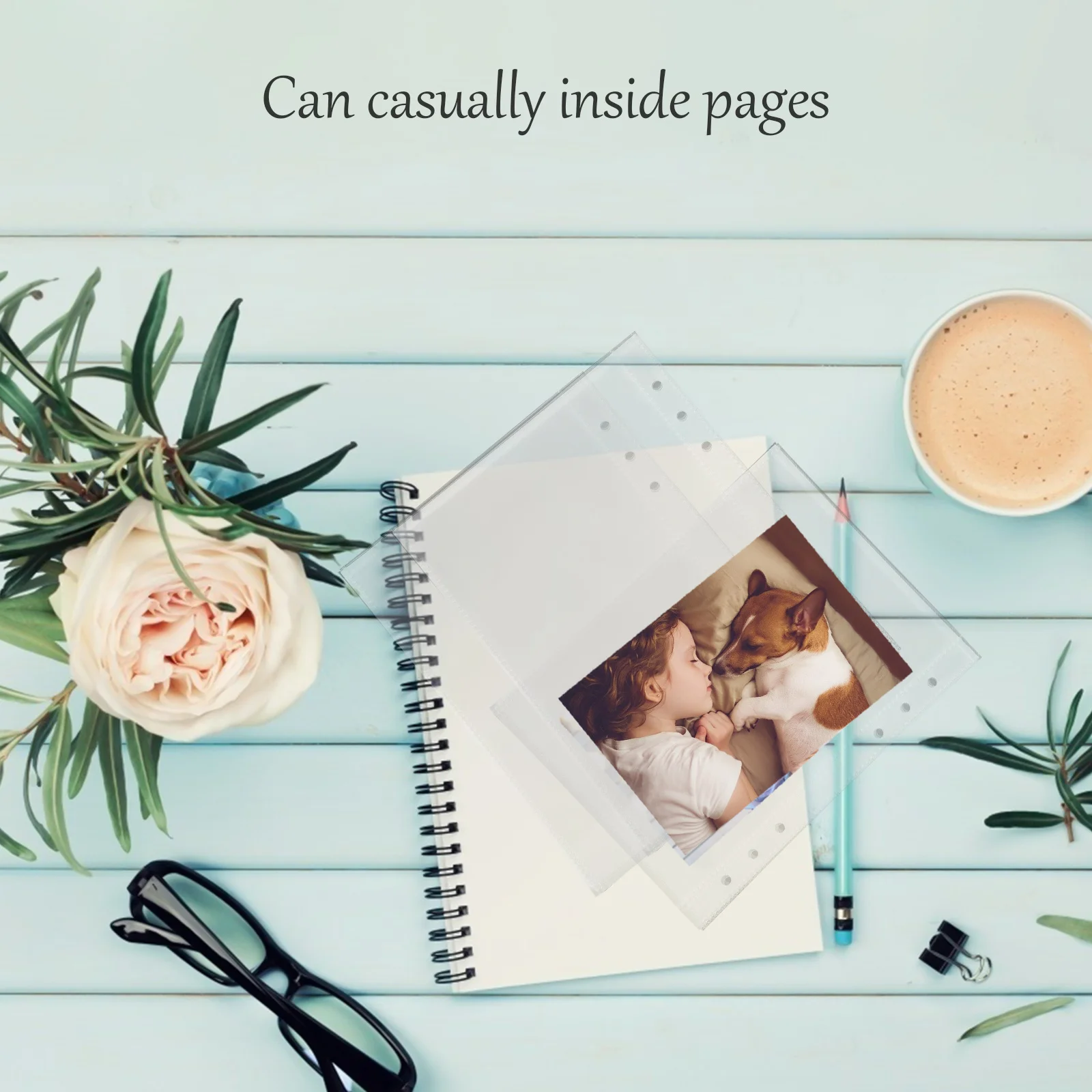 1 pc Plastic Display Book Transparent For Id Certificate Game Picture Inner Page Album Stationery Storage Bag Home Decor