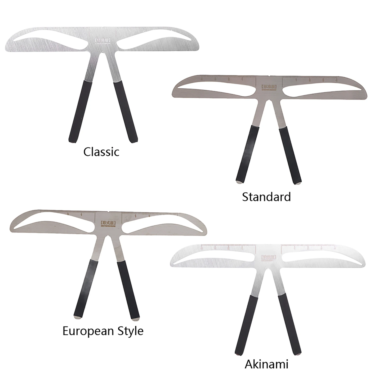 4 soorten wenkbrauwliniaal wenkbrauwmaat balansverlenging liniaal wenkbrauwvorm stencil liniaal wenkbrauwverlenging liniaal