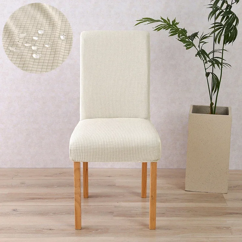 Adjustable Dining Chair Covers Washable Protective Dining Room Elastic for Chairs for Banquets Office Home Restaurant Seat Cover