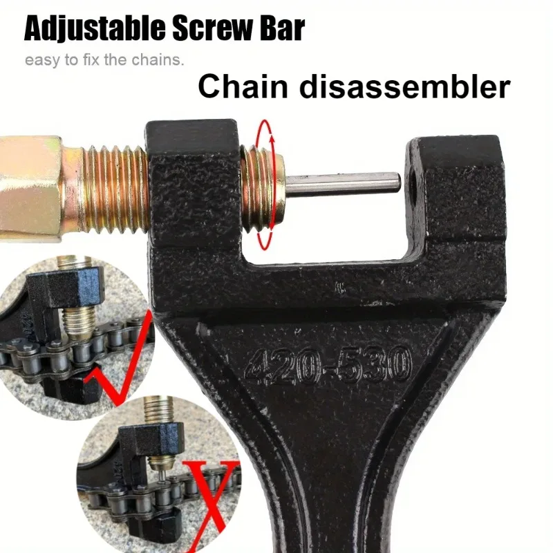 

Universal chain breaker, chain disassembler, motorcycle chain cutting machine, disassembler, maintenance tool