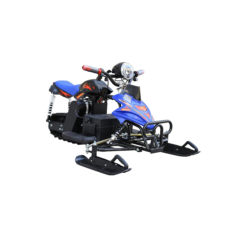 Venta al por mayor, cochecito de esquí eléctrico para adultos y niños con bocina/luz/carrera de nieve de tres velocidades, moto de nieve eléctrica, carreras de nieve