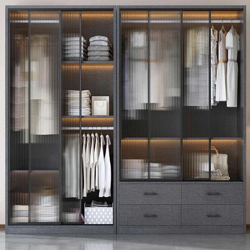 

Simple Tall Wardrobes Display Clothing Rack Modern Room Organizer Cabinets Nordic Apartment Closets Abiertos Furniture Bedroom