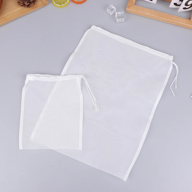 Bolsas de filtro de leche de soja 100, bolsa de malla fina, reutilizable, para zumo, café, leche de soja, coladores de alimentos para el hogar y la cocina