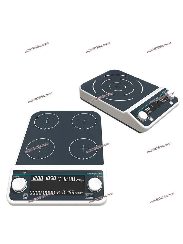 

Stirrer Heating Constant Temperature Six-way Quadruple Digital Display Stirring Table Electromagnetic Small Multi-way Stirrer