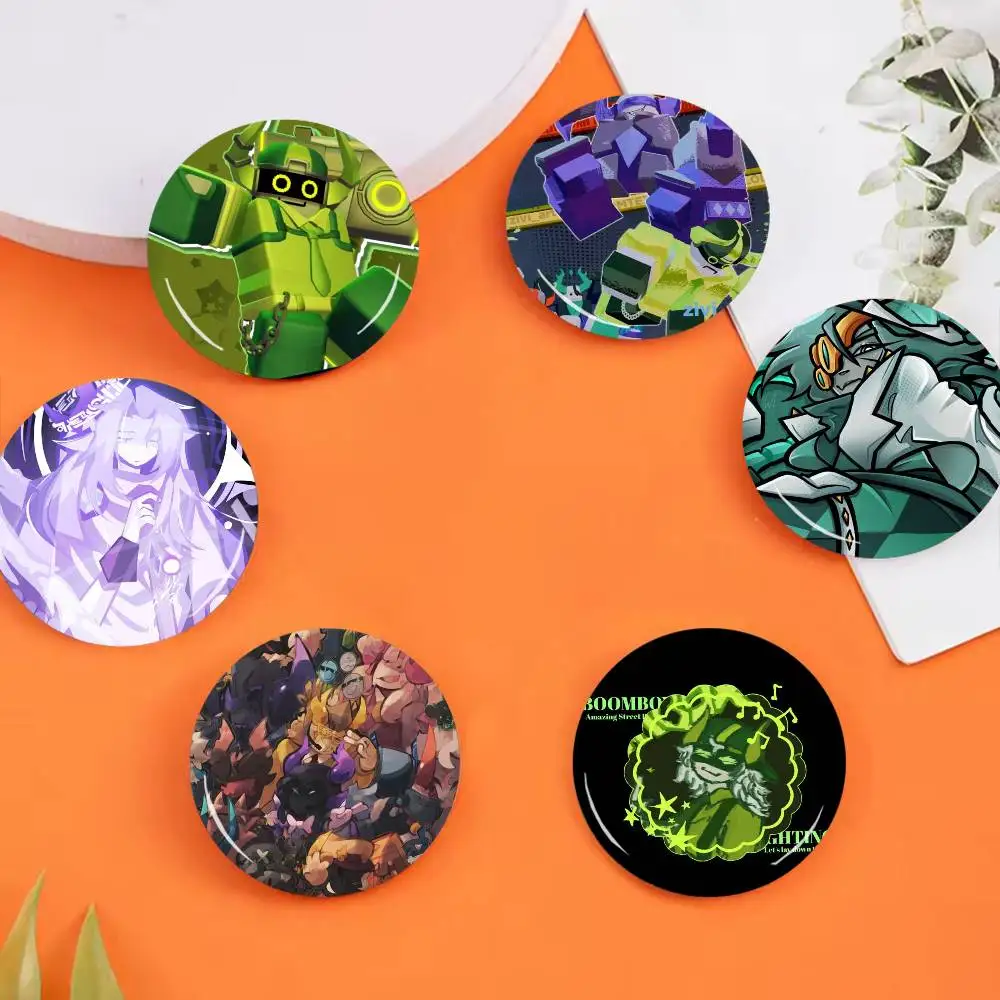 P-Popular G-Game PHIGHTING 25 32 44 58 75mm Circular Buttons Brooches Lapel Clips Trendy Ornament Festive Souvenir Present