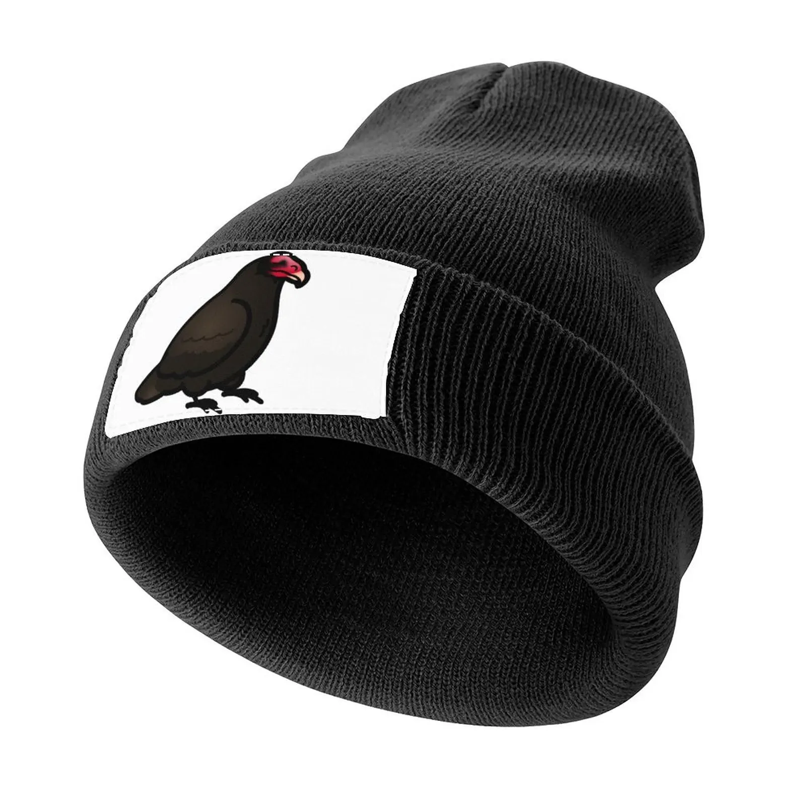 

Custom Grimm the Turkey Vulture Knitted Cap Hat Beach Fishing cap Icon Fashion Beach Female Men's