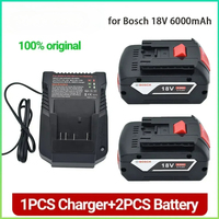 18V Original Lithium Battery BOSCH Battery Pack 6.0AH Original Tool Rechargeable Battery BAT609,BAT618, BAT610 free shipping