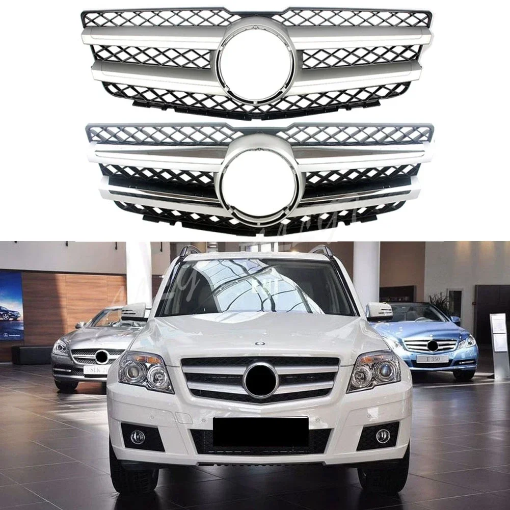 Front Racing Billet Bumper Grille Upper Facelift Grill For Mercedes-Benz X204 GLK280 GLK300 GLK350 2008 2009 2010 2011 2012