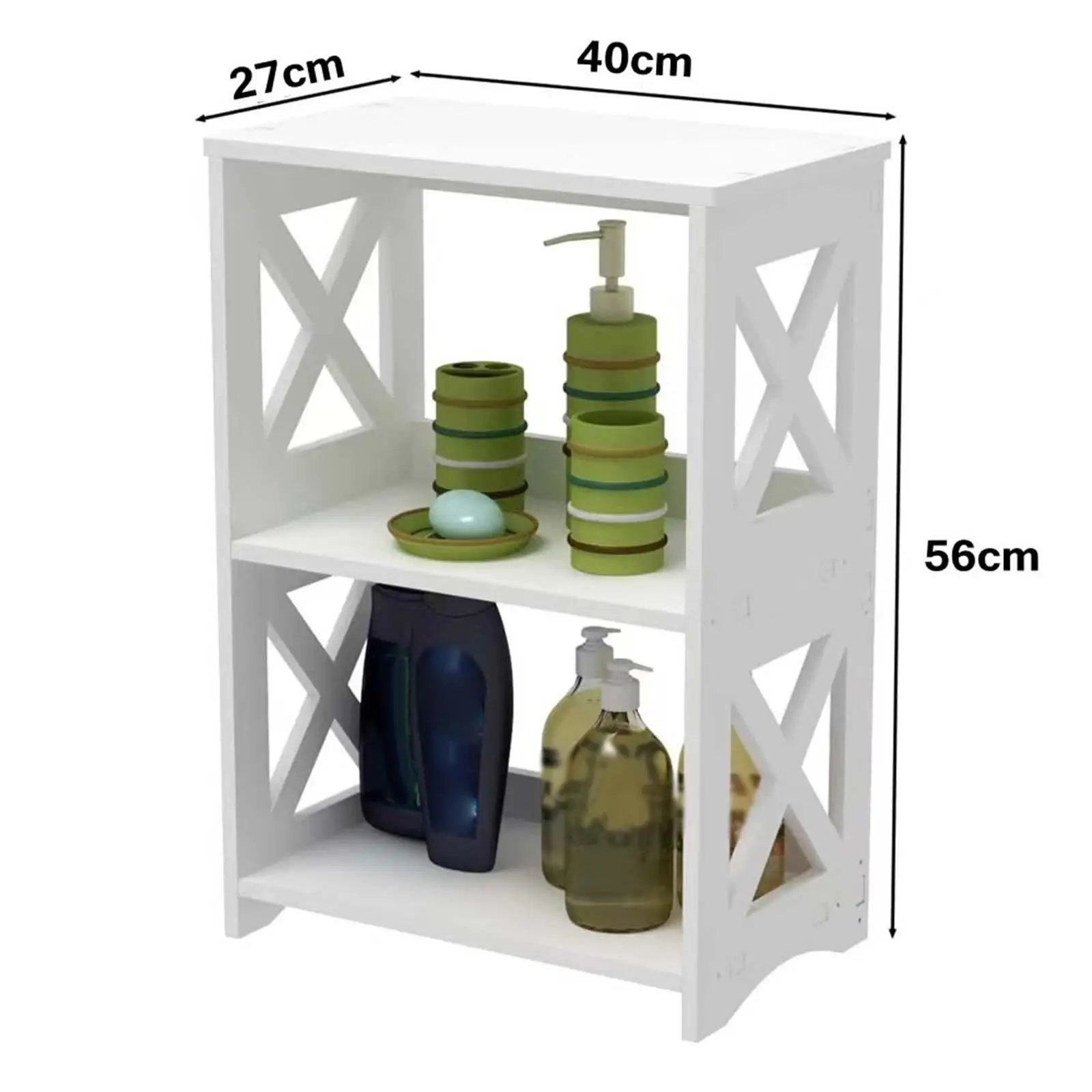 3 Tier Side Table Storage Rack Simple Furniture Modern End Table Sofa Table Coffee Table for Indoor Bedside Bedroom Bed Outdoor