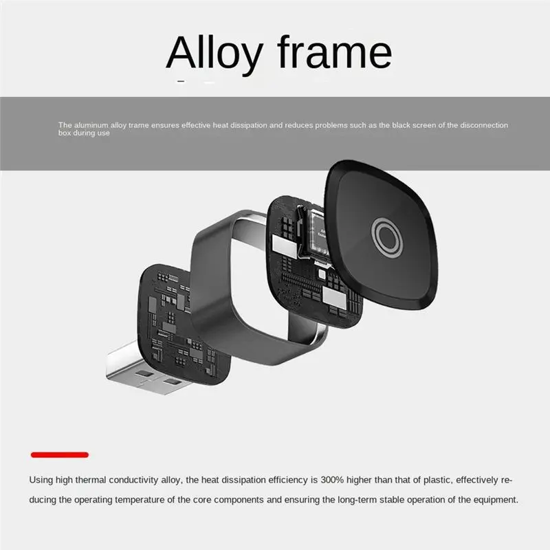 Wireless Carplay Android Auto Box 2In1 verkabelt mit Wireless Dongle Automatic Connect Adapter